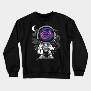 Astronaut Evergrow Crypto EGC Coin To The Moon Crypto Token Cryptocurrency Wallet Birthday Gift For Men Women Kids Crewneck Sweatshirt